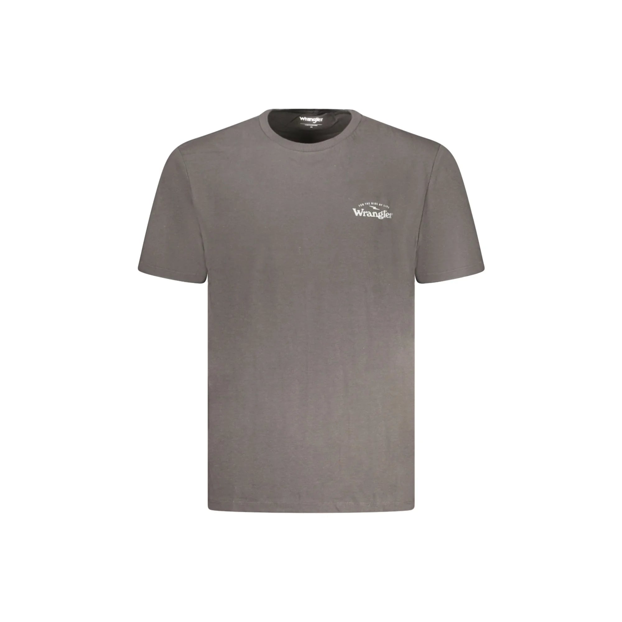 Wrangler T-Shirt Maniche Corte Uomo Nera Stampa Logo Nero - foto prodotto